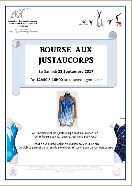 Bourse aux justaucorps Bourse aux justaucorps
