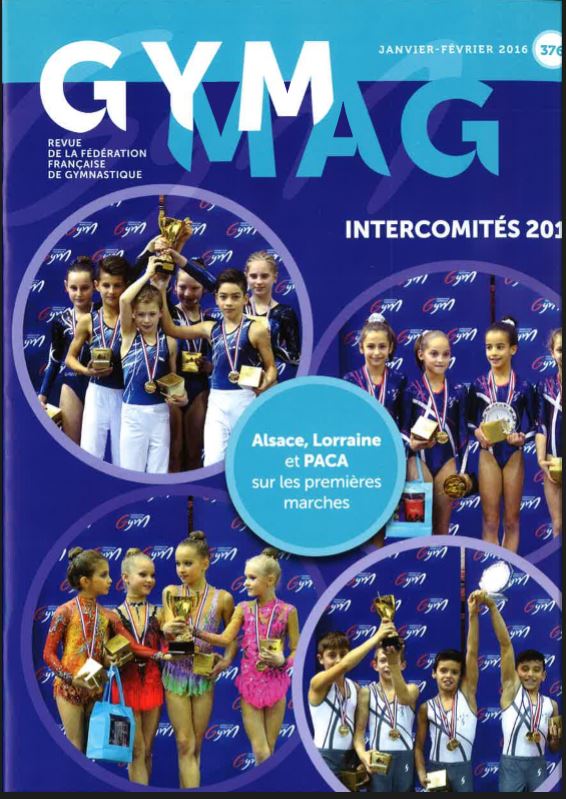 Nos gymnastes en couverture de GYM MAG Nos gymnastes en couverture de GYM MAG