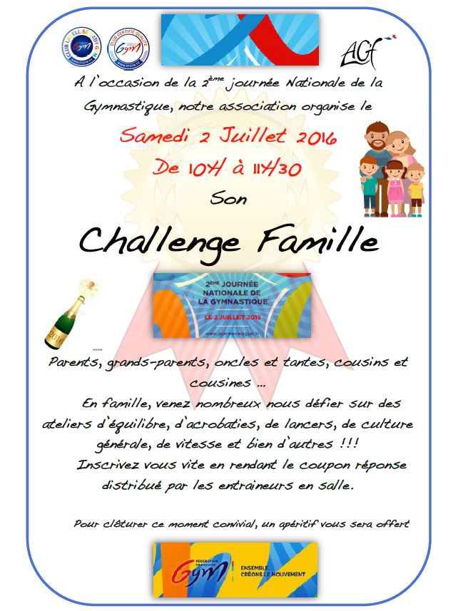 Challenge famille 2016 Challenge famille 2016