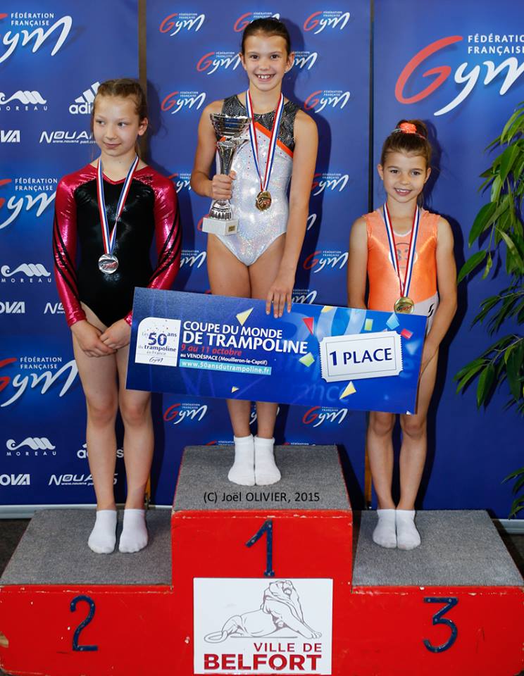 Pluie de médailles au championnat de france de Trampoline.