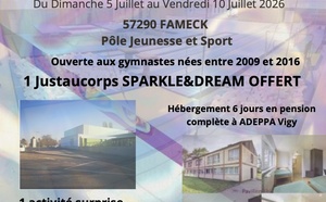 Ouverture de la colonie Sparkle&amp;Gym 2026